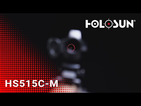 Holosun HS515G-M Micro visor réflex Micro con retícula roja, elija entre un punto de 2MOA o un círc…